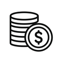 icon_business_coin_monochrome icon preview