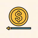 icon_business_coin_thin icon preview