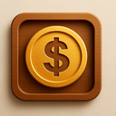 icon_business_coin_wooden icon preview