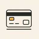 icon_business_credit_card_thin icon preview