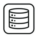 icon_business_database_geometric icon preview