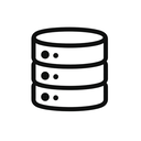 icon_business_database_monochrome icon preview
