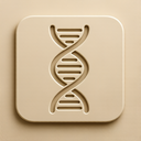 icon_business_dna_strand_embossed icon preview