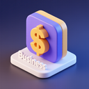 icon_business_dollar_sign_3d_isometric icon preview