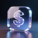 icon_business_dollar_sign_glassy icon preview
