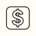 icon_business_dollar_sign_line_art icon preview