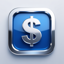 icon_business_dollar_sign_metallic icon preview