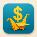 icon_business_dollar_sign_origami icon preview