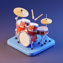 icon_business_drum_3d_isometric icon preview