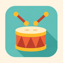 icon_business_drum_flat_pastel icon preview