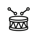 icon_business_drum_monochrome icon preview
