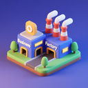 icon_business_factory_3d_isometric icon preview