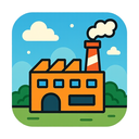 icon_business_factory_cartoon icon preview