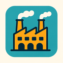 icon_business_factory_flat_design icon preview
