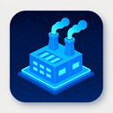 icon_business_factory_futuristic icon preview