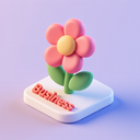 icon_business_flower_3d_isometric icon preview
