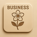 icon_business_flower_embossed icon preview