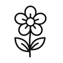 icon_business_flower_line_art icon preview