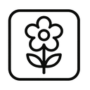 icon_business_flower_monochrome icon preview