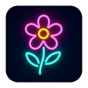 icon_business_flower_neon icon preview