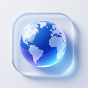 icon_business_globe_glassy icon preview