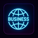 icon_business_globe_neon icon preview