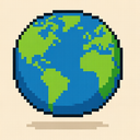 icon_business_globe_pixel_art icon preview