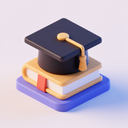 icon_business_graduation_cap_3d_isometric icon preview