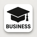 icon_business_graduation_cap_monochrome icon preview