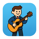 icon_business_guitar_cartoon icon preview