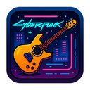 icon_business_guitar_cyberpunk icon preview