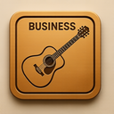 icon_business_guitar_embossed icon preview