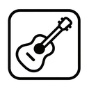 icon_business_guitar_monochrome icon preview