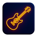 icon_business_guitar_neon icon preview