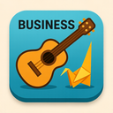 icon_business_guitar_origami icon preview