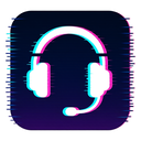 icon_business_headphones_digital_glitch icon preview