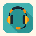 icon_business_headphones_flat_design icon preview