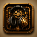 icon_business_headphones_steampunk icon preview