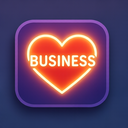 icon_business_heart_glow_effect icon preview