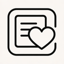 icon_business_heart_monochrome icon preview