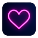 icon_business_heart_neon icon preview