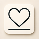 icon_business_heart_thin icon preview