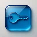 icon_business_key_glassy icon preview