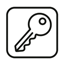 icon_business_key_minimal_outline icon preview
