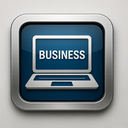 icon_business_laptop_metallic icon preview