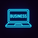 icon_business_laptop_neon icon preview