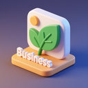 icon_business_leaf_3d_isometric icon preview