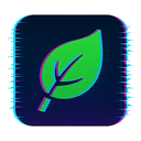 icon_business_leaf_digital_glitch icon preview