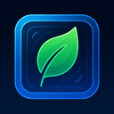 icon_business_leaf_futuristic icon preview