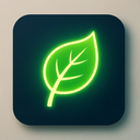 icon_business_leaf_glow_effect icon preview